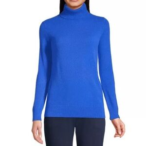 Land's End 100% Cashmere Turtleneck Sweater